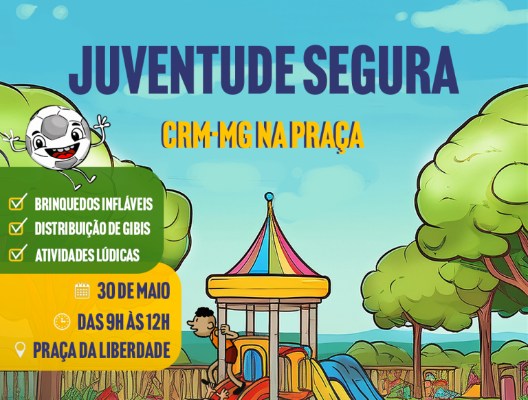 CRM-MG promove manhã offline para famílias na Praça da Liberdade